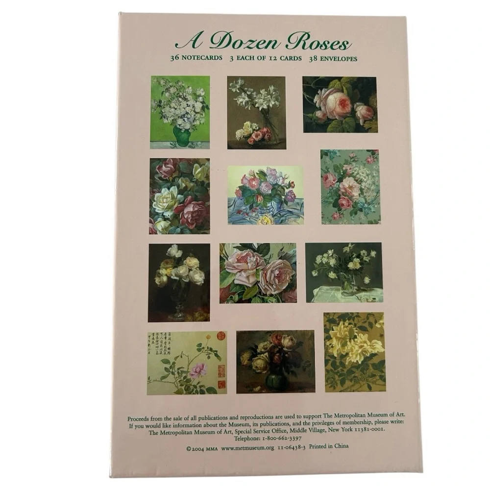 (2004) The Metropolitan Museum of Art: A Dozen Roses - Card & Envelope Set - NIB